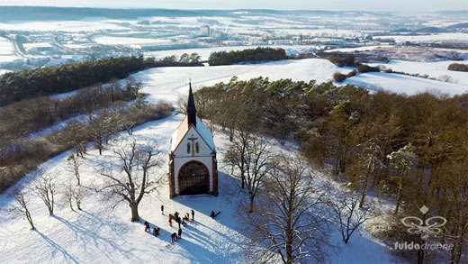 Luftaufnahme der Woche ~ KW 08/2021 ~ Die Schulzenbergkapelle bei Haimbach
