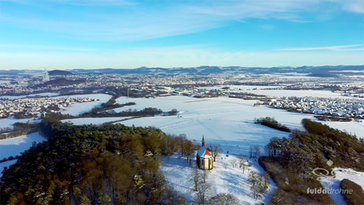 Luftaufnahme der Woche ~ KW 08/2021 ~ Die Schulzenbergkapelle bei Haimbach