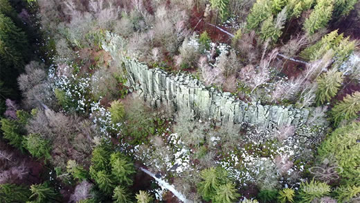 Luftaufnahme der Woche ~ KW 10/2021 ~ Die Steinwand in der Rhön