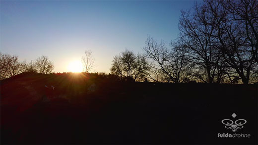 Luftaufnahme der Woche ~ KW 19/2021 ~ Sonnenuntergang über Edelzell