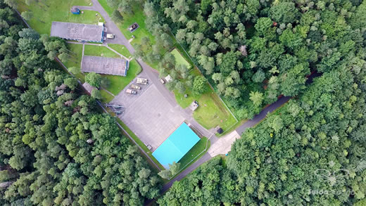 Luftaufnahme der Woche ~ KW 29/2021 ~ Gedenkstätte „Point Alpha“ an der ehemaligen innerdeutschen Grenze zwischen Rasdorf und Geisa