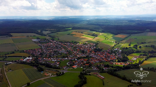 Luftaufnahme der Woche ~ KW 34/2021 ~ Michelsrombach - Ein Stadtteil der Stadt Hünfeld im Landkreis Fulda