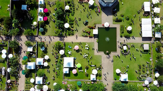 Luftaufnahme der Woche ~ KW 36/2021 ~ „Das Fürstliche Gartenfest“ auf Schloss Fasanerie