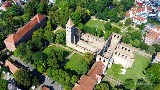Luftaufnahme der Woche ~ KW 41/2021 ~ Die Stiftsruine in Bad Hersfeld