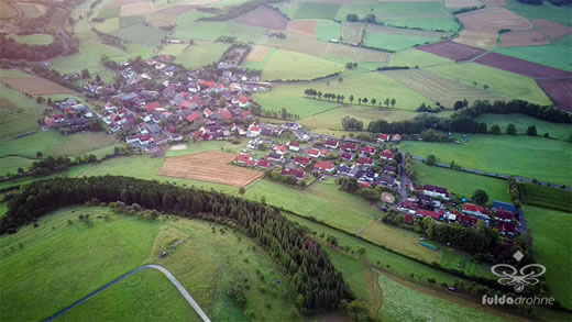 Luftaufnahme der Woche ~ KW 42/2021 ~ Mittelaschenbach - Ein Ortsteil der Gemeinde Nüsttal