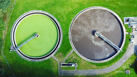 Luftaufnahme der Woche ~ KW 46/2021 ~ Die Kläranlage Hilders