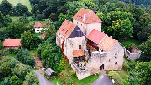 Luftaufnahme der Woche ~ KW 47/2021 ~ Die „Tannenburg“ bei Nentershausen, die eigentlich „Burg Tannenberg“ heißt