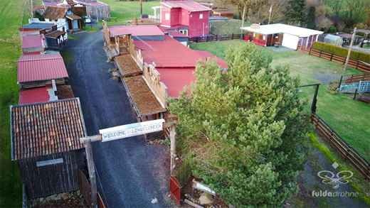 Luftaufnahme der Woche ~ KW 08/2022 ~ „Lingelcreek“ - die Westernstadt in Alsfeld-Lingelbach im Vogelsberg