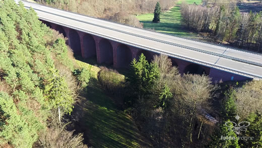 Luftaufnahme der Woche ~ KW 09/2022 ~ Die „Asbachtalbrücke“ bei Bad Hersfeld