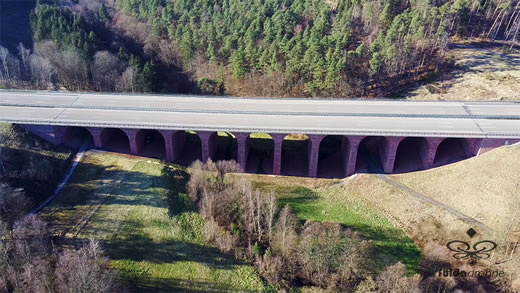 Luftaufnahme der Woche ~ KW 09/2022 ~ Die „Asbachtalbrücke“ bei Bad Hersfeld