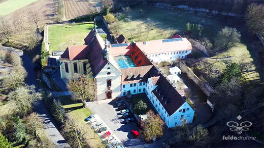 Luftaufnahme der Woche ~ KW 14/2022 ~ Kloster Altstadt bei Hammelburg in Unterfranken