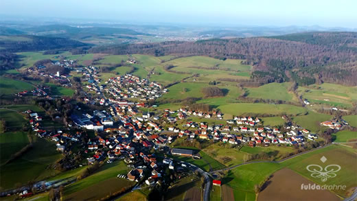 Luftaufnahme der Woche ~ KW 16/2022 ~ Motten im Landkreis Bad Kissingen in Unterfranken