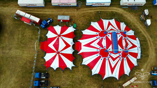 Luftaufnahme der Woche ~ KW 23/2022 ~ „Großcircus Paul Busch“ in Fulda-Edelzell