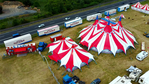 Luftaufnahme der Woche ~ KW 23/2022 ~ „Großcircus Paul Busch“ in Fulda-Edelzell