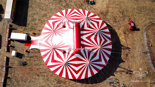 Luftaufnahme der Woche ~ KW 36/2022 ~ „Circus Barnum“ in Fulda-Edelzell